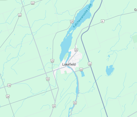 Lakefield map